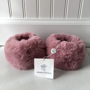 Bognar & Piccolini Dusty Rose Faux Fur Cuffs